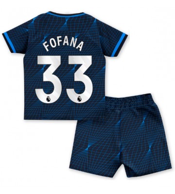 Chelsea Wesley Fofana #33 Koszulka Wyjazdowych Dziecięca 2023-24 Krótki Rękaw (+ Krótkie spodenki)